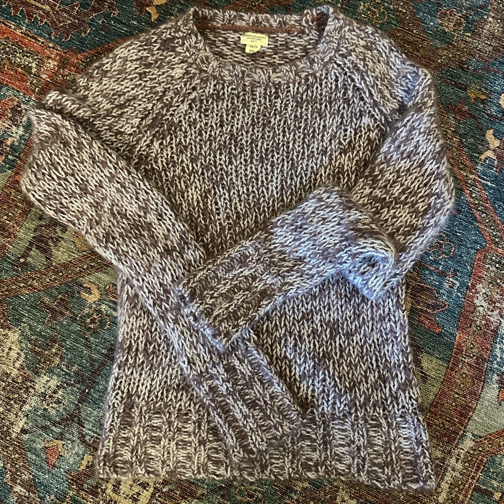 Vintage Y2K American Eagle Wool/Angora-Blend Sweater